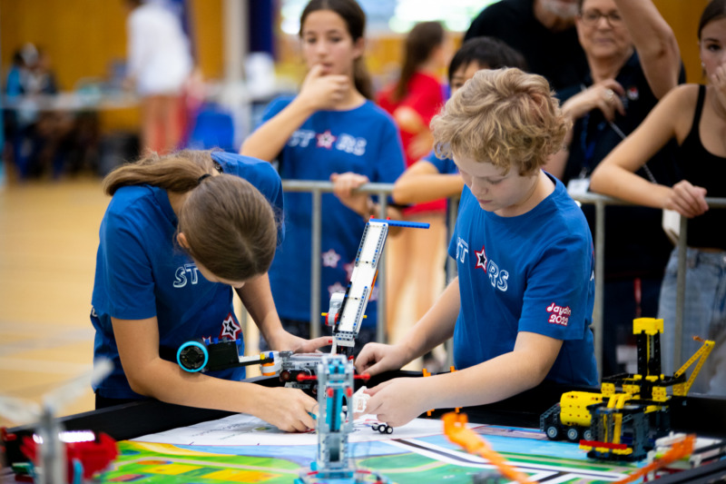 First Lego League competitors strategise