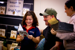 Reading Grug Book at Suncoast Christian College