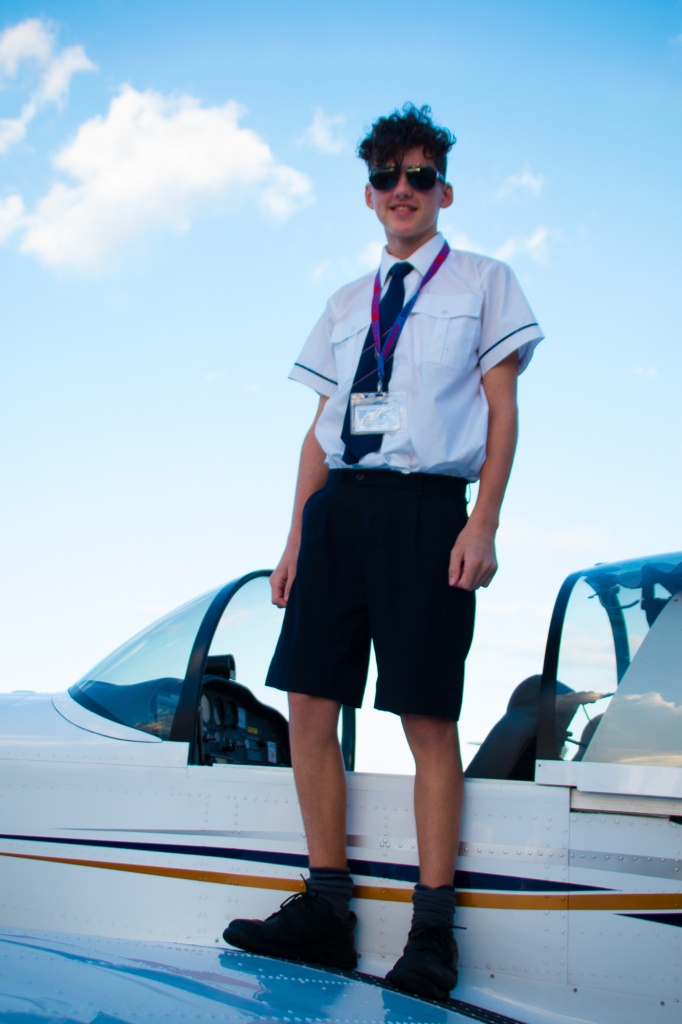 student pilot at Sunshine Coast Airport