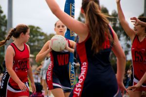 Netballers at Suncoast Christian College