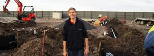 School-based Apprentice from Suncoast on a Sunshine Coast Building Site